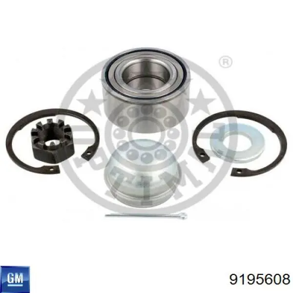 Комплект підшипник маточини передньої General Motors 9195608 ціна, від 15.18 USD