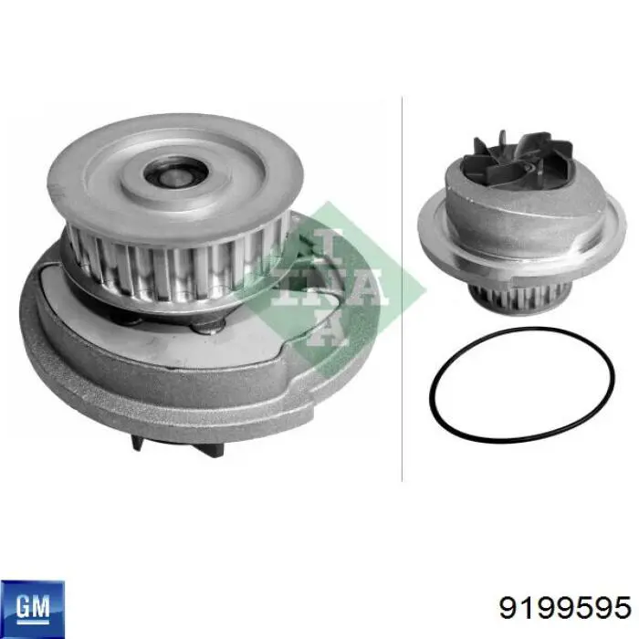 Купити 9199595 General Motors Насос охолоджуючої рідини