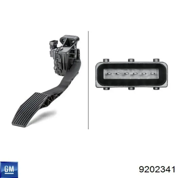 Купити 9202341 General Motors Педаль газу