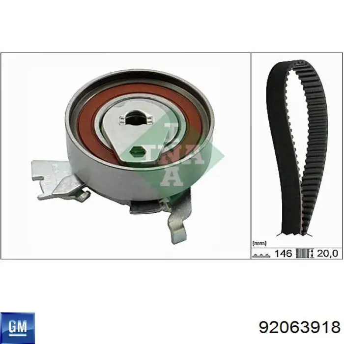 Зубчастий ремінь General Motors 92063918 ціна, від 11.29 USD