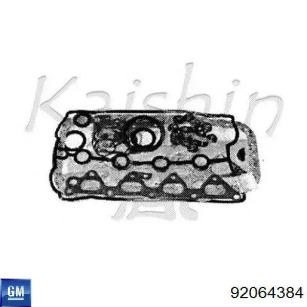 Комплект прокладок двигуна, верхній General Motors 92064384 ціна, від 33.05 USD