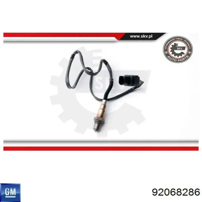 Купити 92068286 General Motors Лямбдазонд, датчик кисню до каталізатора