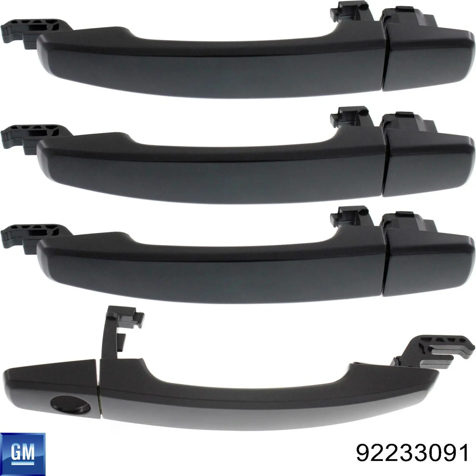 Ручка задніх дверей, зовнішня General Motors 92233091 ціна, від 5.97 USD