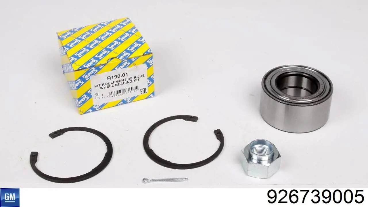 Комплект підшипник маточини передньої General Motors 926739005 ціна, від 11.36 USD