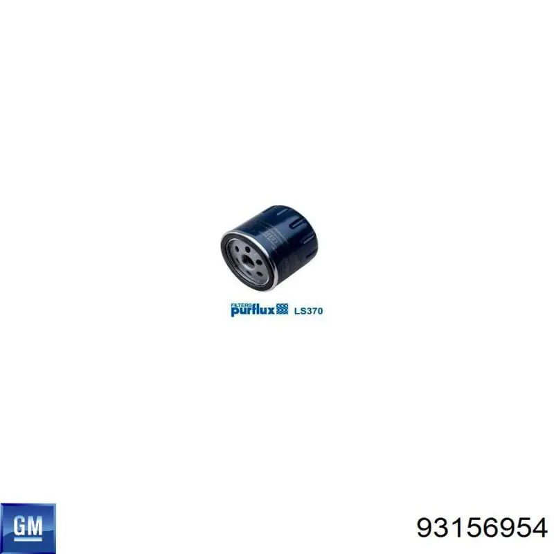 Масляний фільтр двигуна General Motors 93156954 ціна, від 3.19 USD