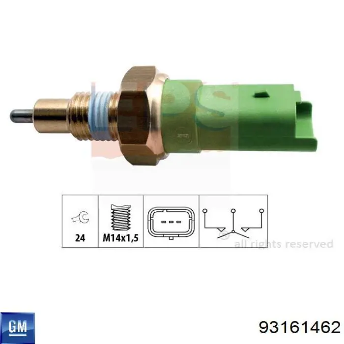 Датчик ліхтарів заднього ходу General Motors 93161462 ціна, від 10.13 USD