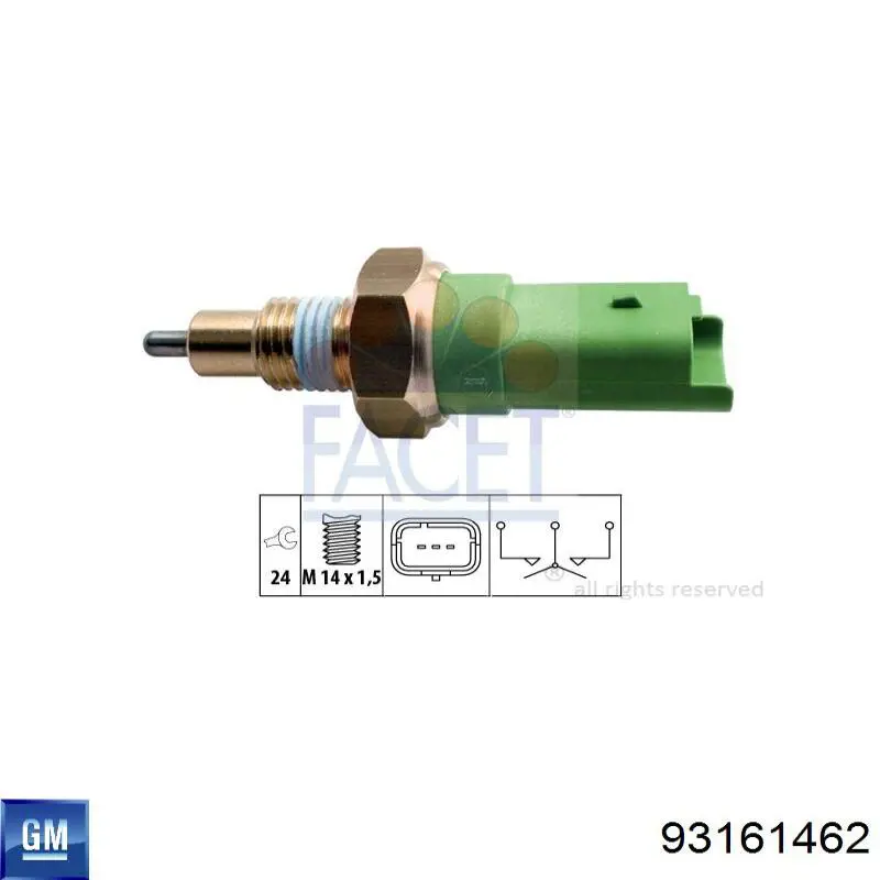 93161462 General Motors Датчик включення ліхтарів заднього ходу