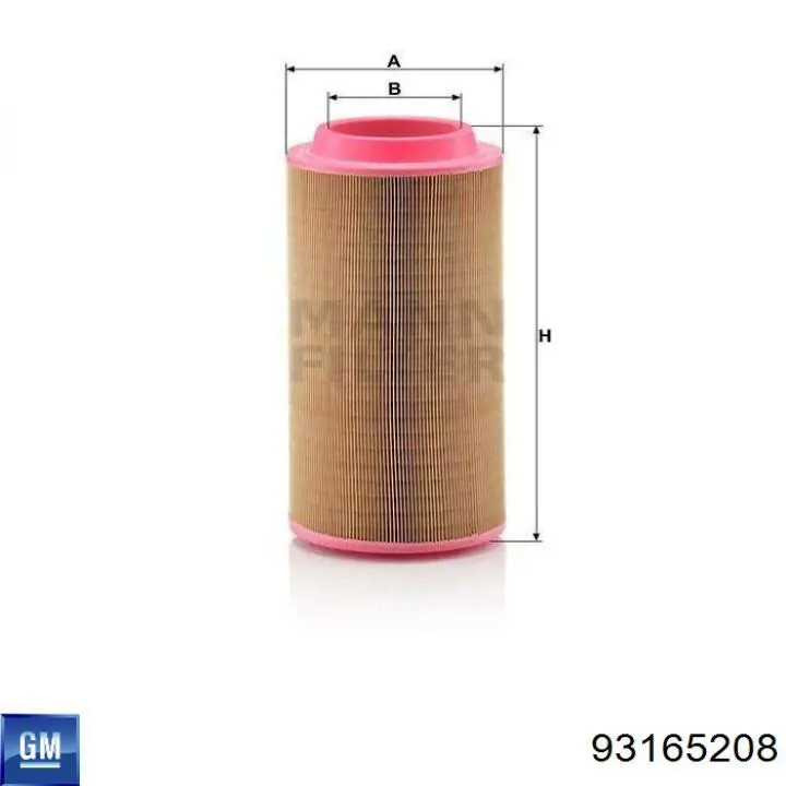 Купити 93165208 General Motors Фільтр салону вугільний