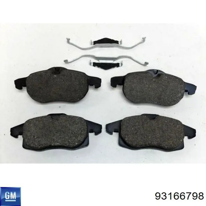 Купити 93166798 General Motors Колодки гальмівні передні, дискові
