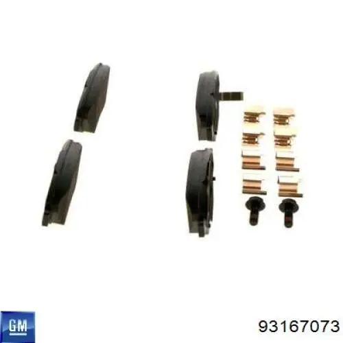 93167073 General Motors Передні гальмівні колодки