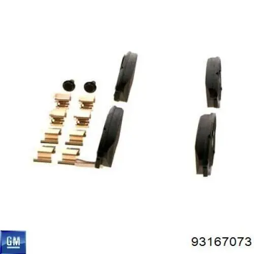 Гальмівні колодки General Motors 93167073 ціна, від 21.07 USD