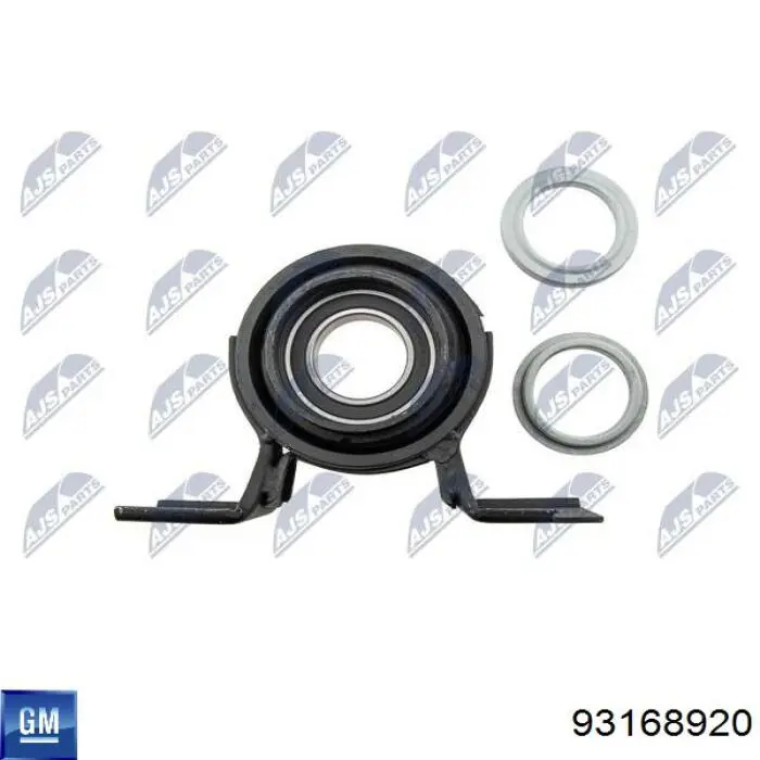 Підвісний підшипник карданного валу General Motors 93168920 ціна, від 39.93 USD