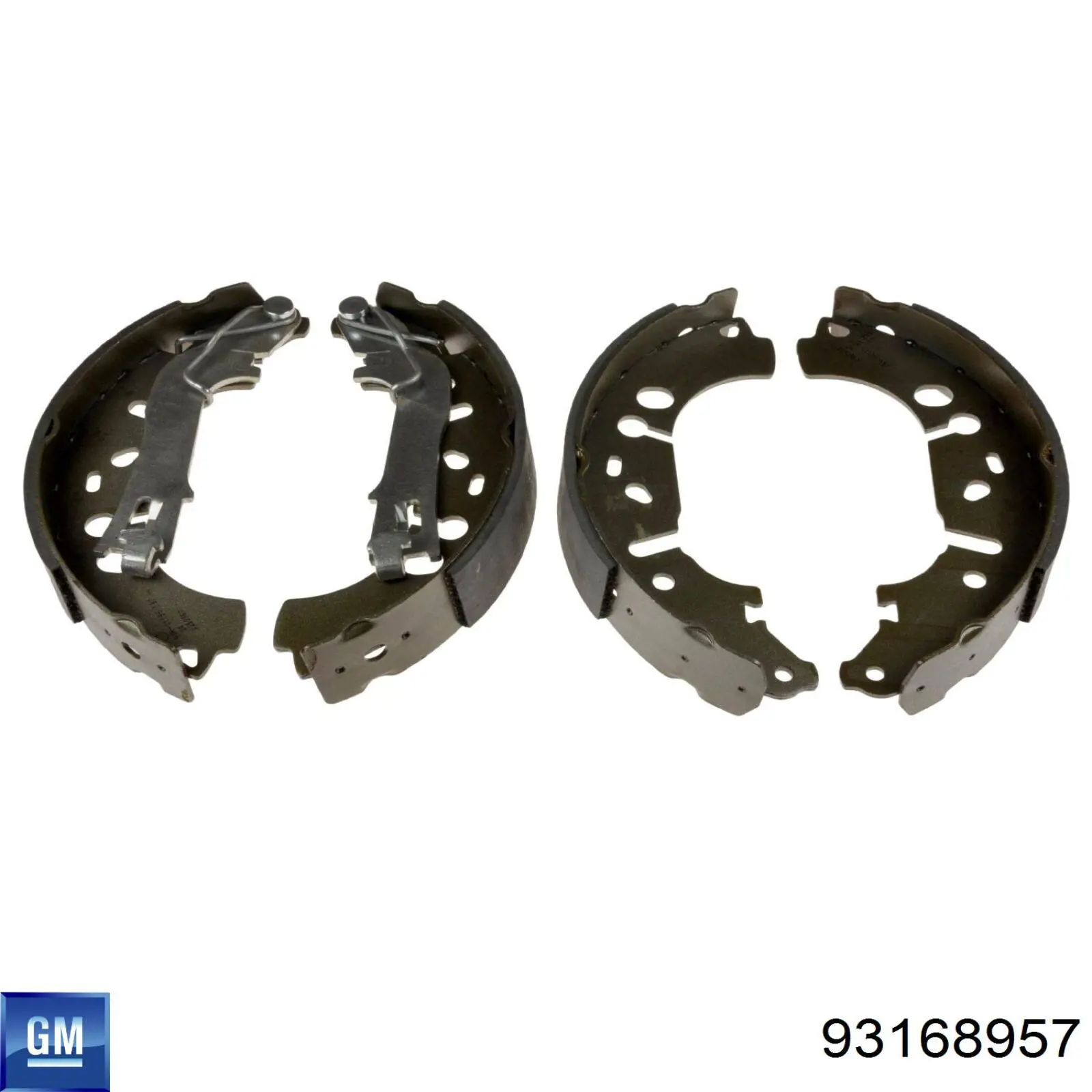 Купити 93168957 General Motors Колодки гальмові задні, барабанні