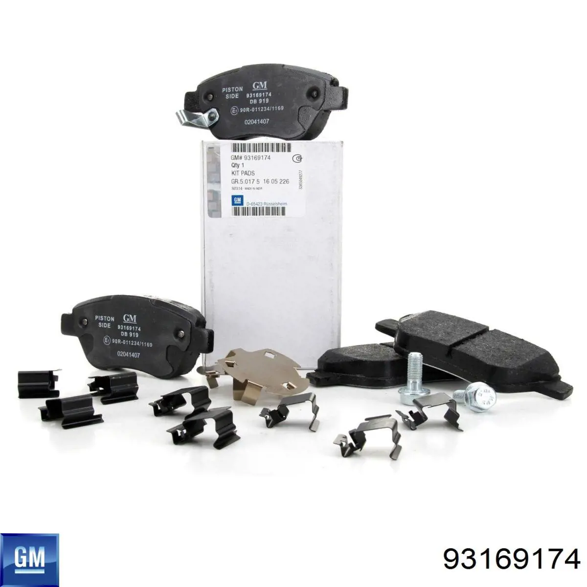 Гальмівні колодки General Motors 93169174 ціна, від 22.54 USD