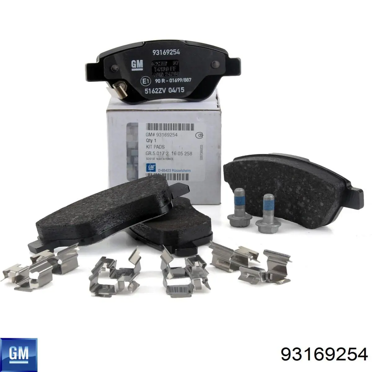Купити 93169254 General Motors Колодки гальмівні передні, дискові