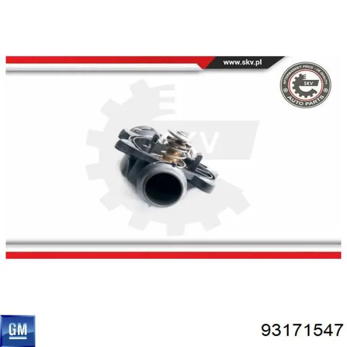 Автомобільний термостат General Motors 93171547 ціна, від 33.86 USD