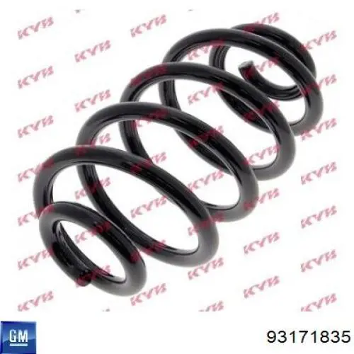Купити 93171835 General Motors Задні пружини