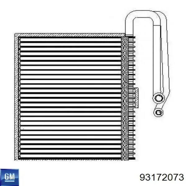 Випаровувач кондиціонера General Motors 93172073 ціна, від 78.87 USD