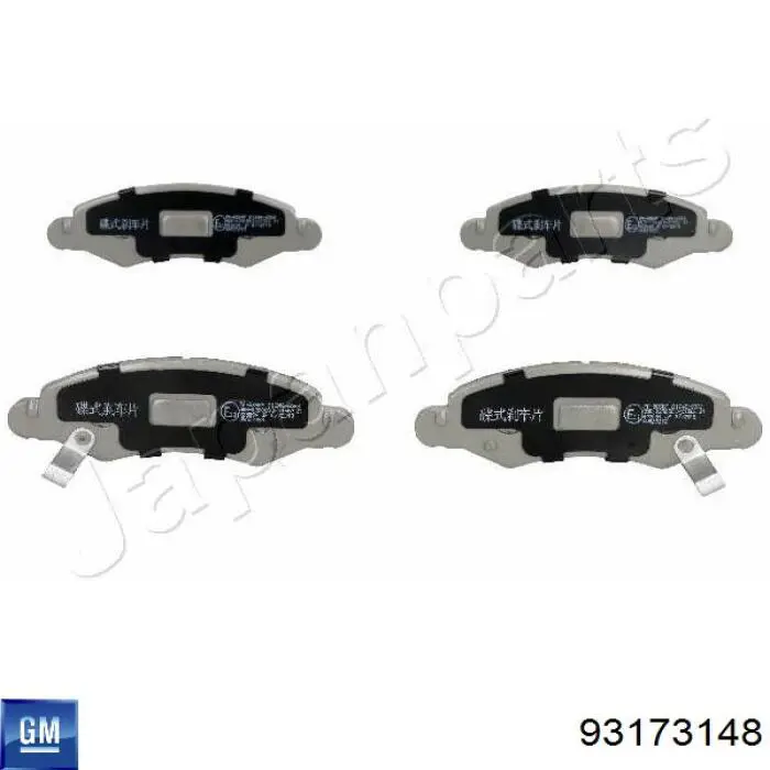 Купити 93173148 General Motors Колодки гальмівні передні, дискові