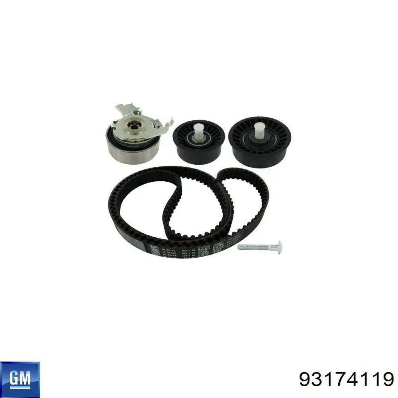 Комплект ГРМ General Motors 93174119 ціна, від 67.39 USD
