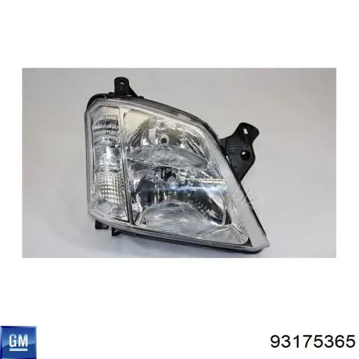 Фара права 93175365 General Motors