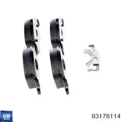 Гальмівні колодки General Motors 93176114 ціна, від 17.49 USD
