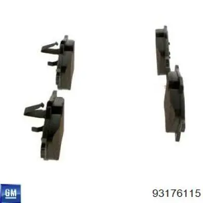 Купити 93176115 General Motors Колодки гальмівні передні, дискові