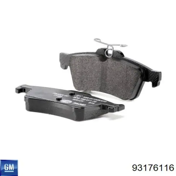 Задні гальмівні колодки General Motors 93176116 ціна, від 19.05 USD