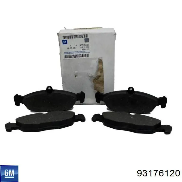 Купити 93176120 General Motors Колодки гальмівні передні, дискові