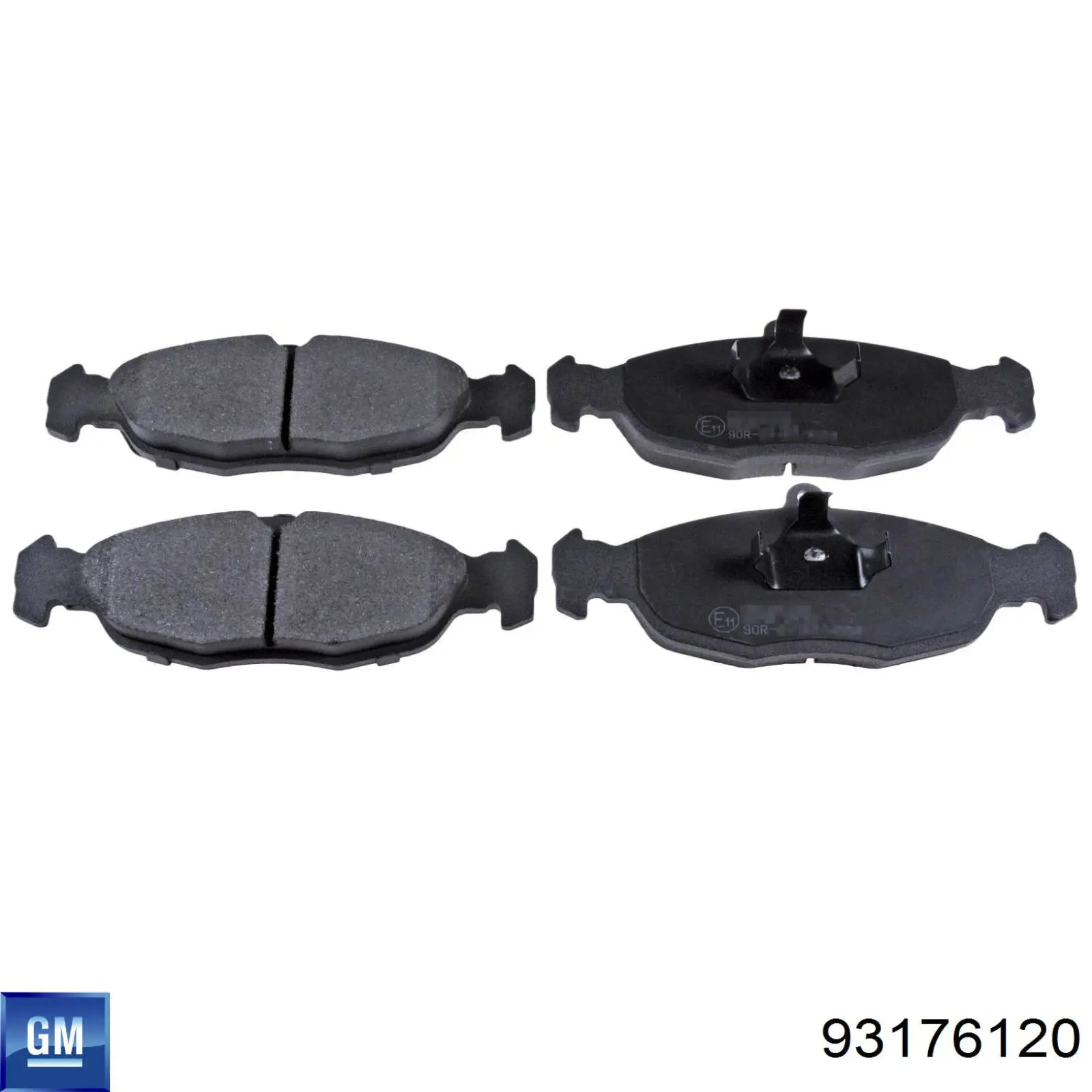 93176120 General Motors Передні гальмівні колодки