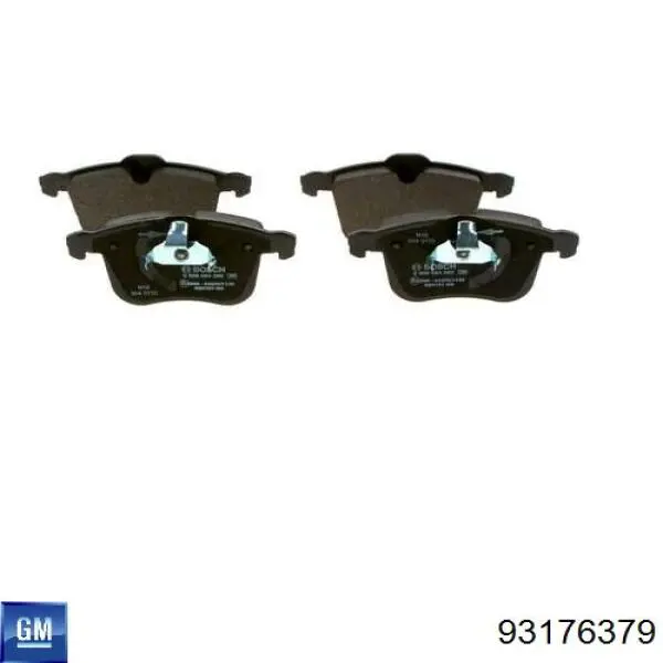 Купити 93176379 General Motors Колодки гальмівні передні, дискові