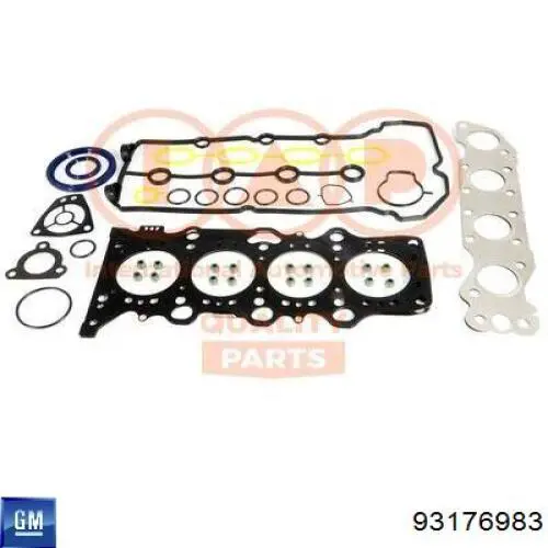 Комплект прокладок двигуна, нижній General Motors 93176983 ціна, від 72.08 USD
