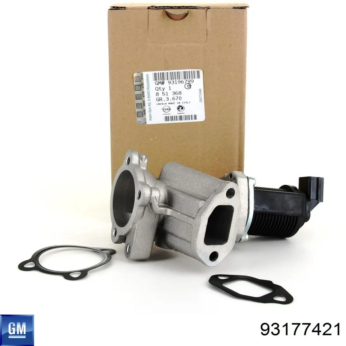 93177421 General Motors Прокладка EGR-клапана рециркуляції