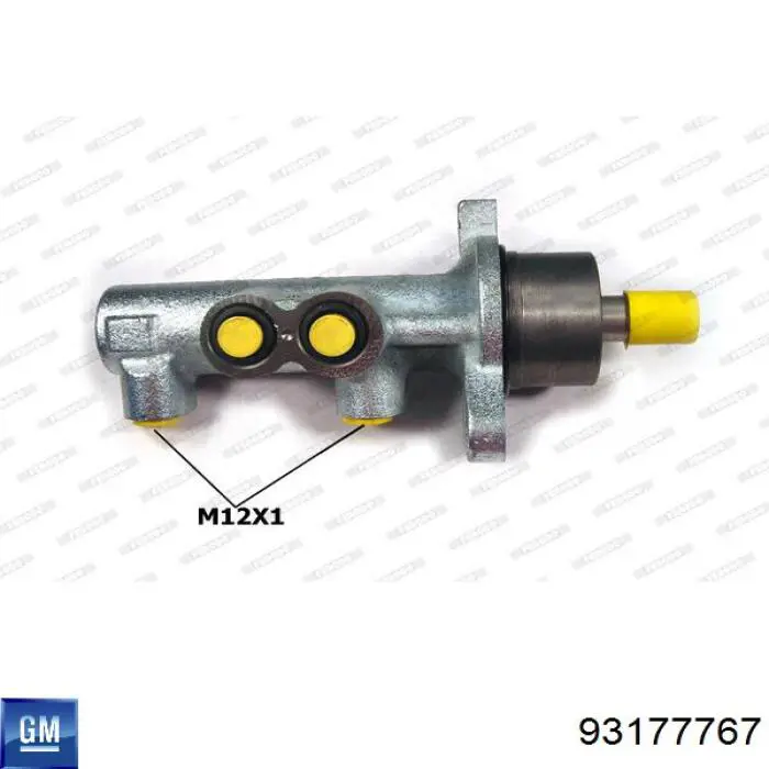 Циліндр головний гальма (Гідротормоз) General Motors 93177767 ціна, від 67.63 USD