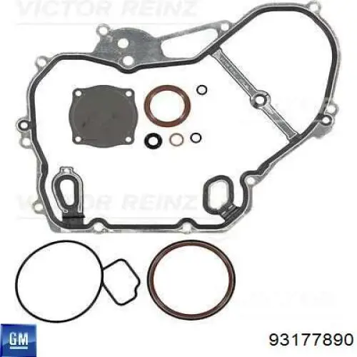 93177890 General Motors Комплект прокладок двигуна, нижній