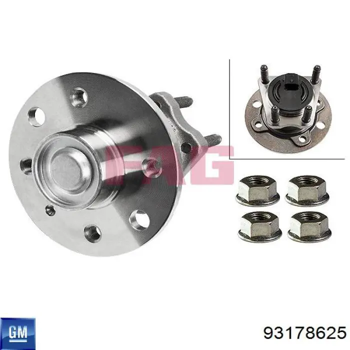 Купити 93178625 General Motors Підшипник ступиці колеса