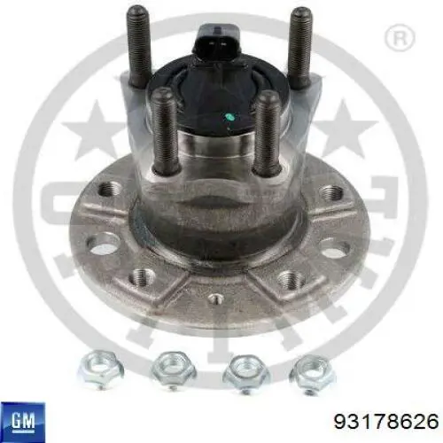 Задня маточина 93178626 General Motors