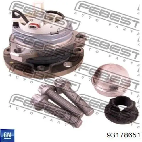 93178651 General Motors Маточина (передня)
