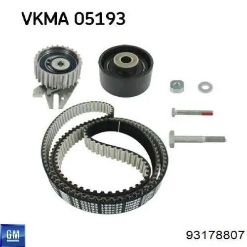 Ролик паразитний ГРМ 93178807 General Motors