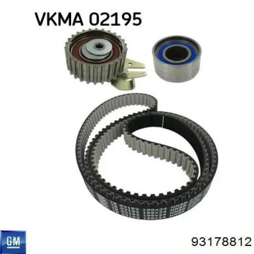Купити 93178812 General Motors Ремінь газорозподільного механізму