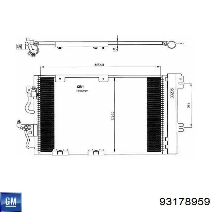 93178959 General Motors Конденсатор