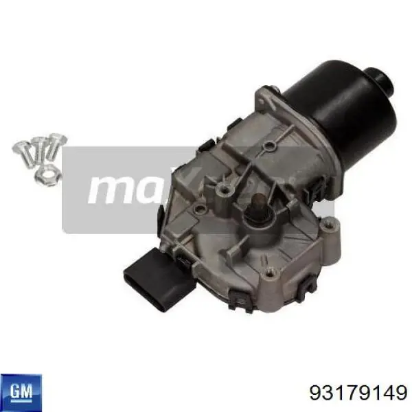 Двигун склоочисника лобового скла (трапеції) 93179149 General Motors