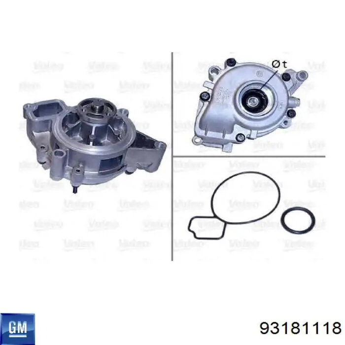 93181118 General Motors Насос охолодження