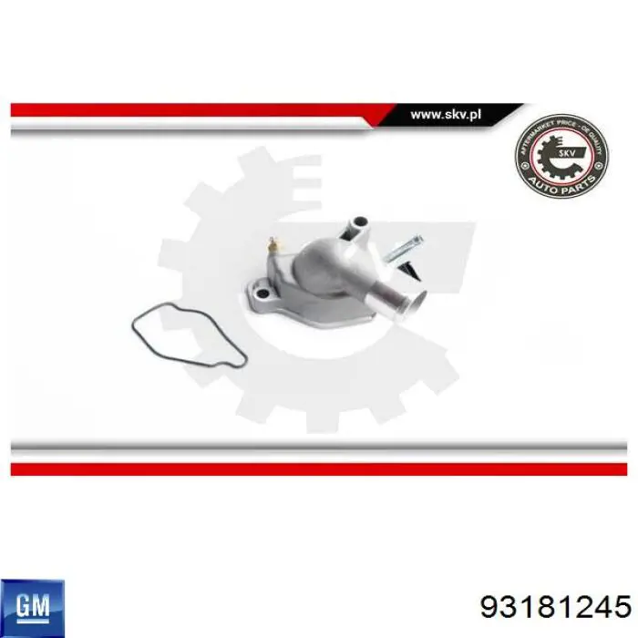 Купити 93181245 General Motors Корпус термостата
