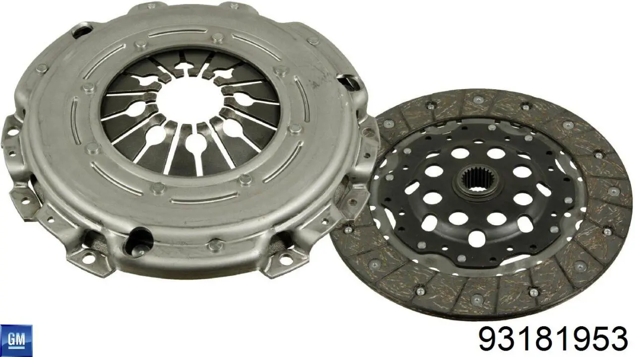 Комплект зчеплення (3 частини) General Motors 93181953 ціна, від 218.98 USD