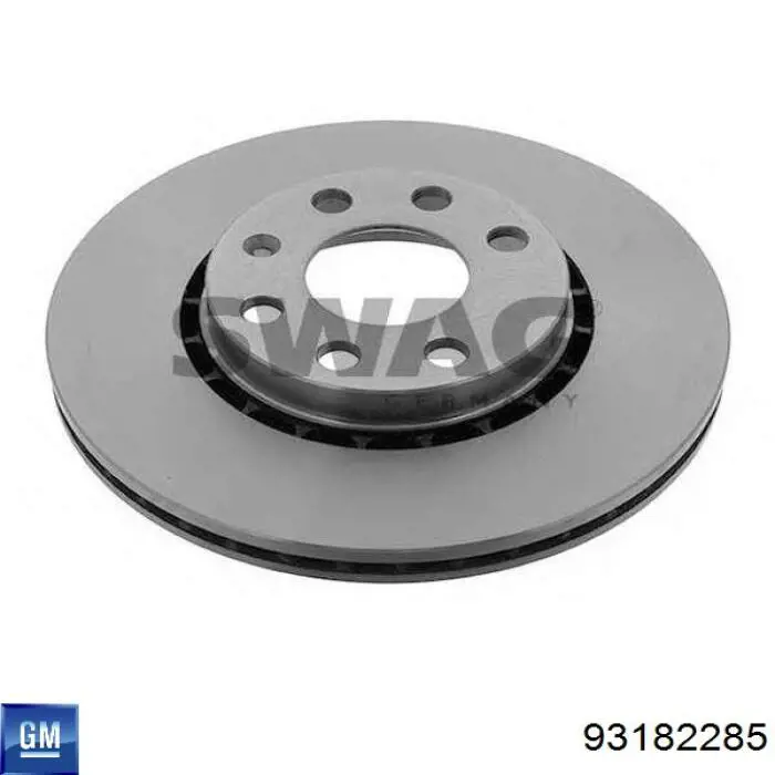 Диск переднього гальма General Motors 93182285 ціна, від 29.58 USD