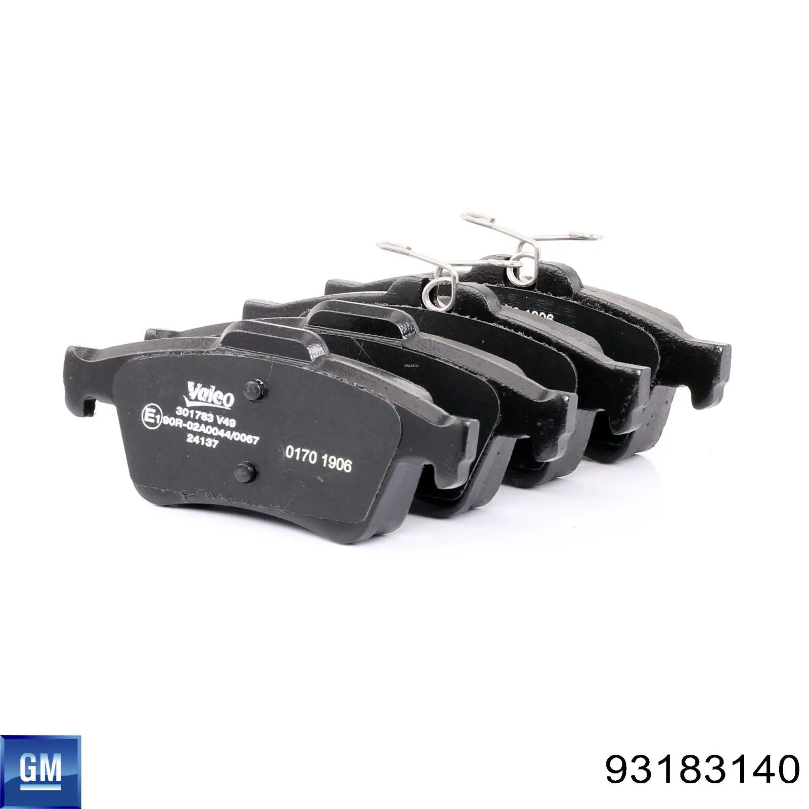 Задні гальмівні колодки General Motors 93183140 ціна, від 25.35 USD