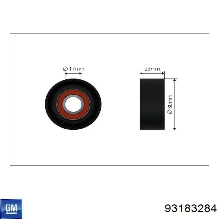 Купити 93183284 General Motors Датчик АБС (ABS) передній