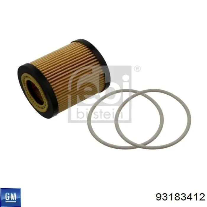 Масляний фільтр двигуна General Motors 93183412 ціна, від 4.25 USD