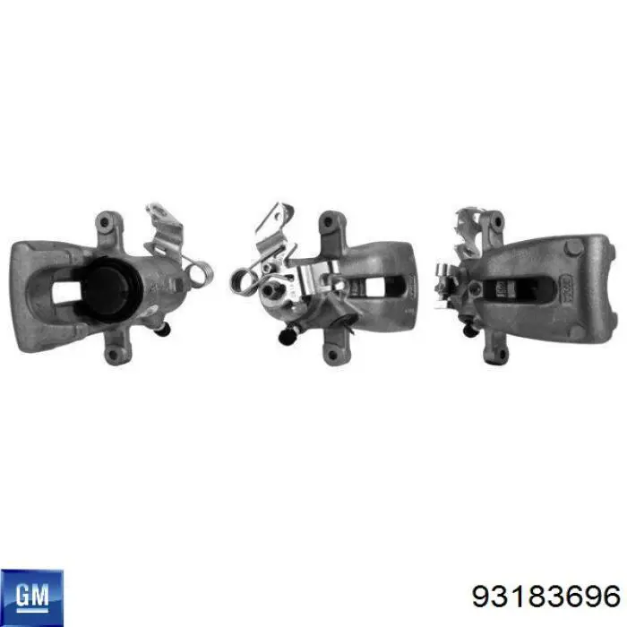 Супорт задній лівий 93183696 General Motors